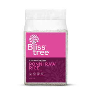 ponni raw rice - semi-polished, from manachanallur, tamilnadu - 2lb trial pack