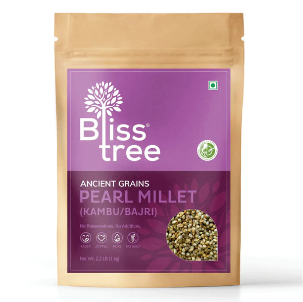 Parboiled Pearl Millet (Kambu) - Non-Hybrid - 2lb - Bliss Tree